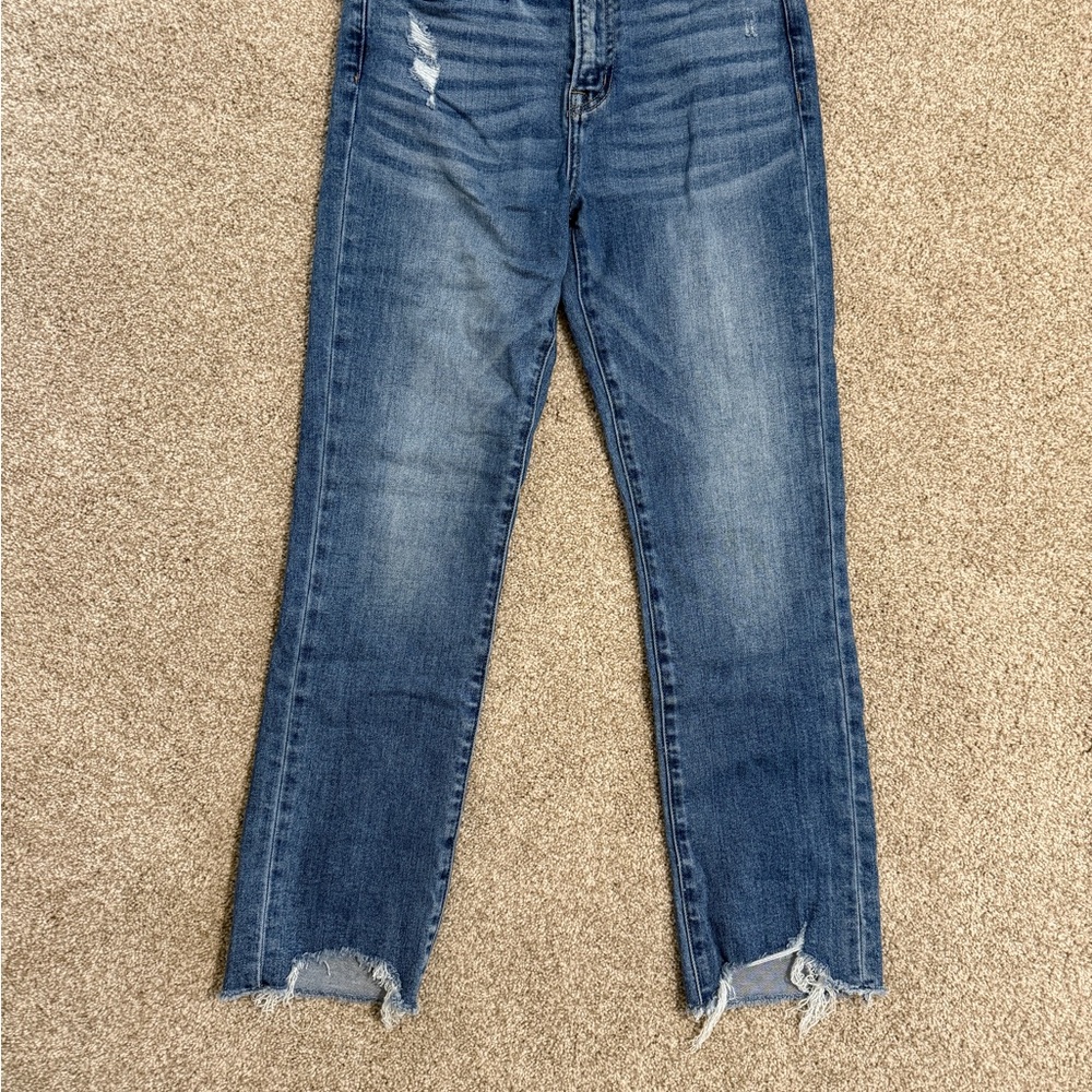Mica Distressed Ankle Jeans